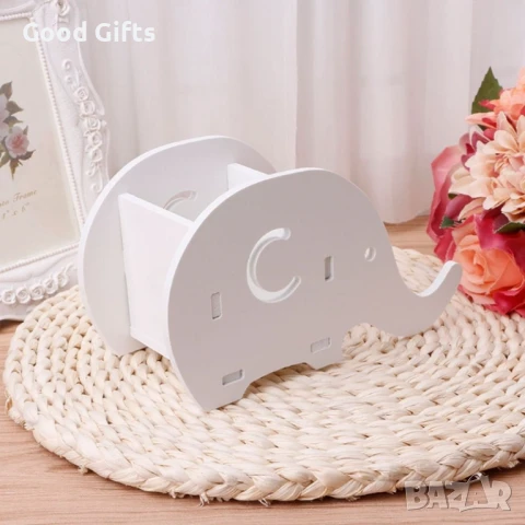 Многофункционален органайзер „Слонче“ – Поставка за телефон, моливи и козметика, снимка 3 - Други стоки за дома - 50962322