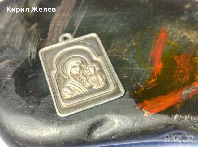 СТАРА ПРАВОСЛАВНА СРЕБЪРНА ИКОНКА Прсв. БОГОРОДИЦА с МЛАДЕНЕЦА ИИСУС ИКОНА СРЕБРО ВИСОКА ПРОБА 50196, снимка 3 - Антикварни и старинни предмети - 50542149