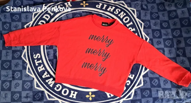 Нова ватирана блуза Pieces, М, снимка 6 - Блузи с дълъг ръкав и пуловери - 48039272