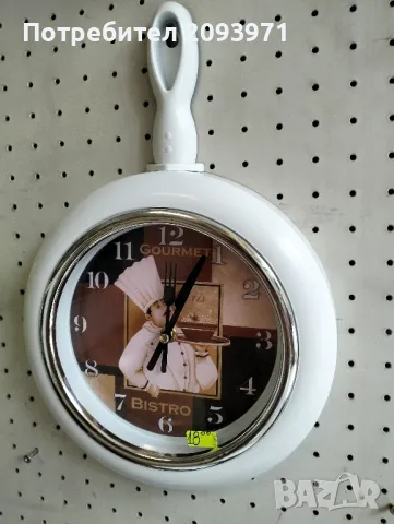 стенен часовник под формата на тиган