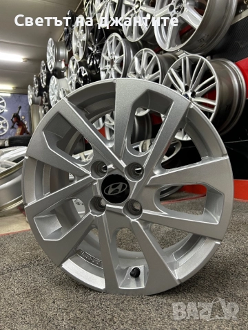 Джанти 15 Цола 4х100 Kia Hyundai I10 I20 I25, снимка 5 - Гуми и джанти - 52812795