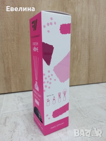 Freshway дифузер парфюм ароматизатор за стая дома с пръчици пръчки клечки 100 мл Bubble gum (Дъвка), снимка 2 - Други - 37849274