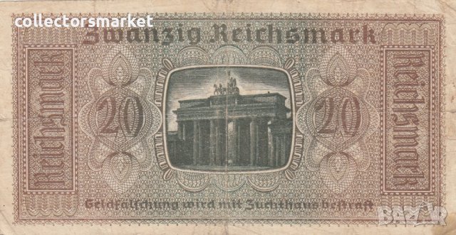 20 марки 1939, Германия, снимка 2 - Нумизматика и бонистика - 38975303