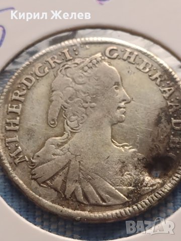 Сребърна монета 15 кройцера 1747г. Мария Терезия Кремниц Унгария 13755, снимка 6 - Нумизматика и бонистика - 42999810