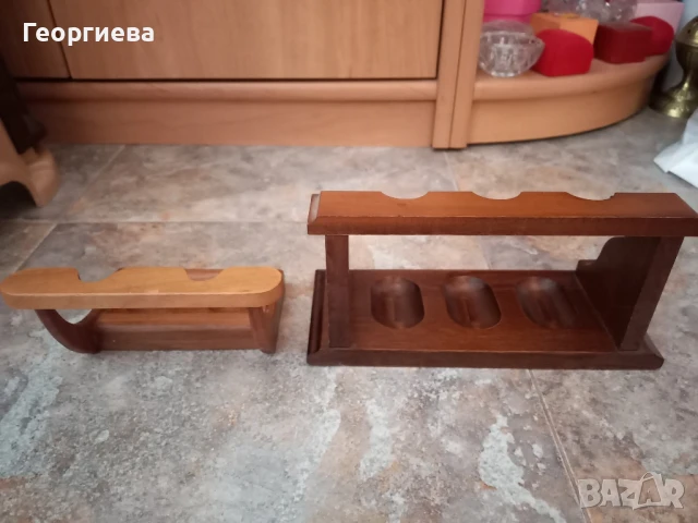 Две дървени поставки за лули, снимка 3 - Антикварни и старинни предмети - 50756361