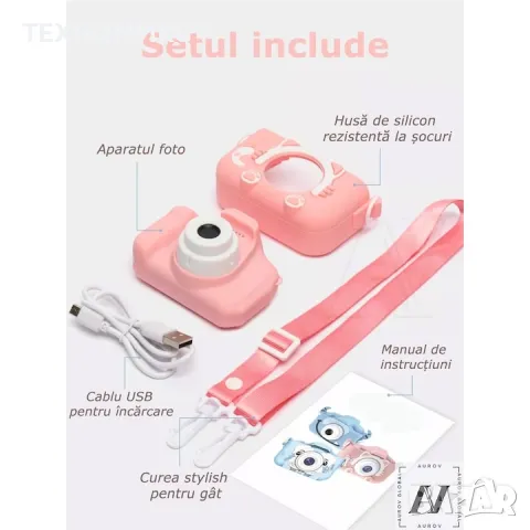 Детски цифров фотоапарат , снимка 7 - Фотоапарати - 49231353