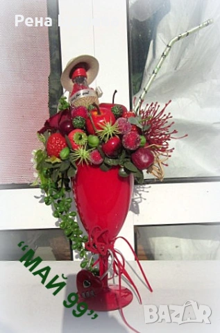 Романтичен подарък коктейл в чаша, снимка 3 - Романтични подаръци - 53198011