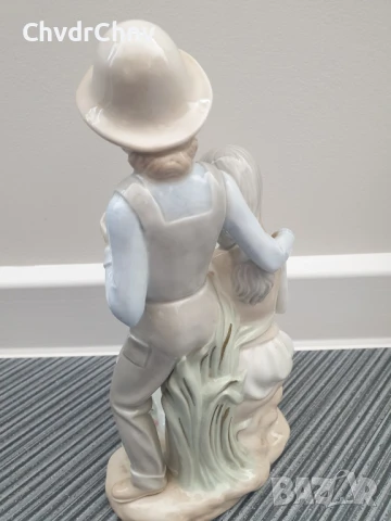 Sanbo Valencia статуетка 26см/САНБО Валенсия испанска порцеланова фигура-композиция/деца-гъска, снимка 5 - Статуетки - 51220086