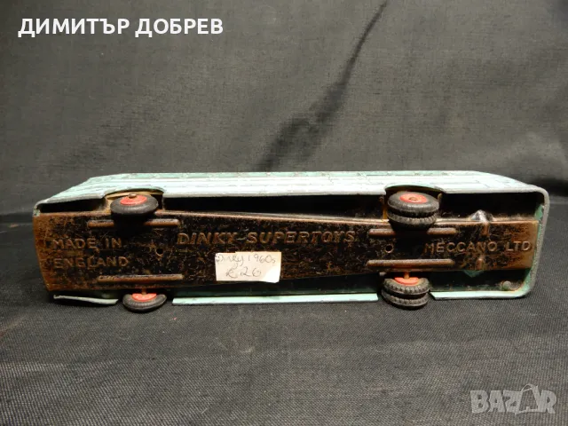 СТАРА РЕТРО МЕТАЛНА КОЛИЧКА АВТОБУС DINKY SUPERTOYS ENGLAND, снимка 6 - Колекции - 50208760