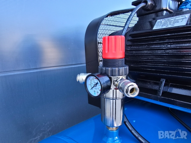 Компресор за въздух 500л.7.5 KW / 10 HР / 12.5 бара. Дебит усилен „TACH -1200л/мин, снимка 6 - Компресори - 52293233