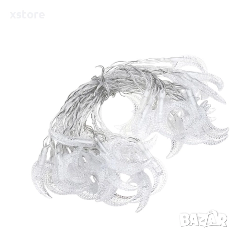 Празнични Коледни лампички с форма на лунички, снимка 4 - Декорация за дома - 52792888