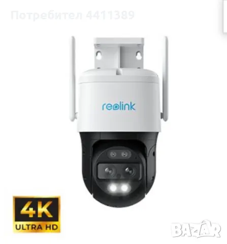 Reolink TrackMix  4K 8MP Ultra HD 4G LTE Dual-Lens Battery, снимка 2 - HD камери - 49523277