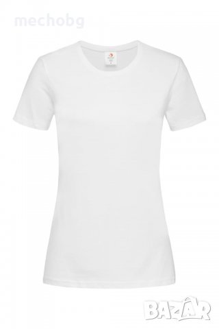 Дамска тениска Stedman Classic-T Fitted - white, снимка 1 - Тениски - 37267607
