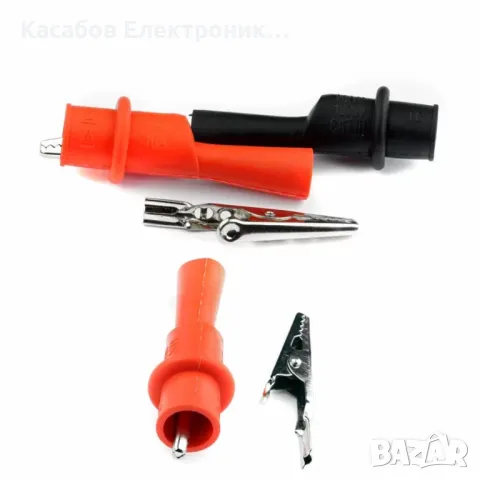 Щипки тип крокодил за сонди за мултицет 1000V 10A, снимка 4 - Друга електроника - 47913765