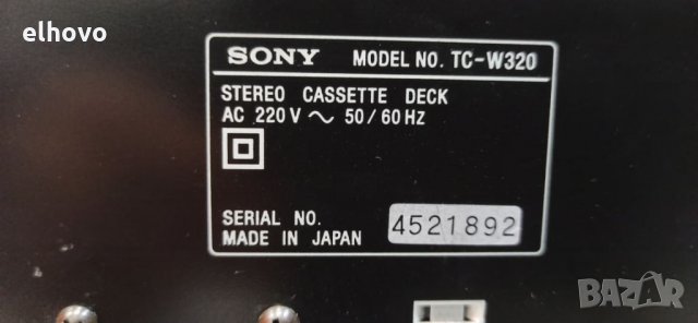 Дек Sony TC-W320, снимка 6 - Декове - 33235581