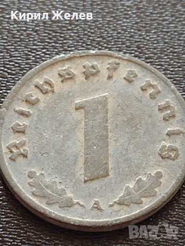 Две монети 1 райхспфенинг 1942г. / 2 райхспфенинг 1938г. Трети райх с СХВАСТИКА редки 31555, снимка 3 - Нумизматика и бонистика - 40649479