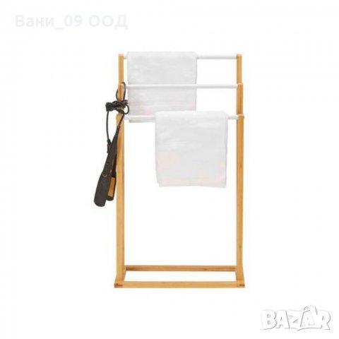Бамбукова закачалка за кърпи, снимка 3 - Закачалки - 34818290