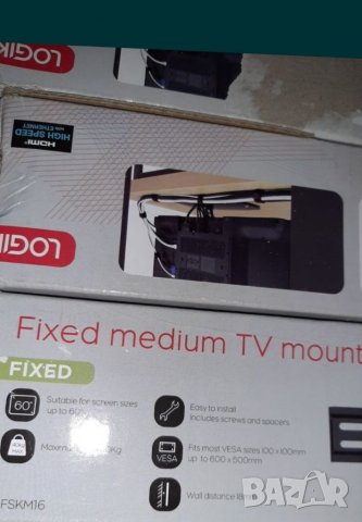 Универсална стойка за телевизор за плътен монтаж! До 60 инча. В комплекта има и спрей за почистване , снимка 3 - Други стоки за дома - 34920156