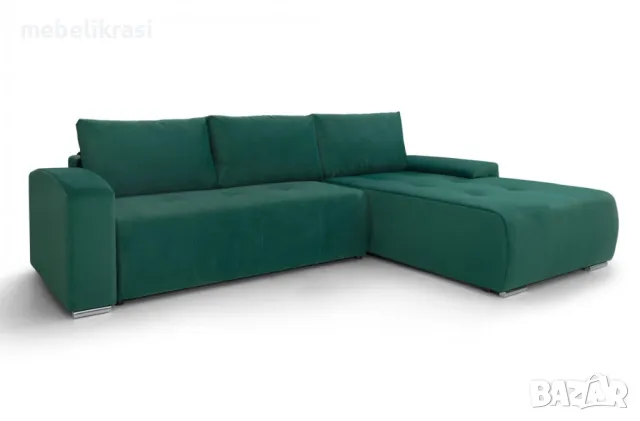 Ъглов диван Виктор тюркоазен Spark 10, снимка 6 - Дивани и мека мебел - 50043316