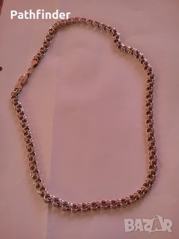 Масивен сребърен ланец синджир сребро 925, снимка 2 - Колиета, медальони, синджири - 44668206