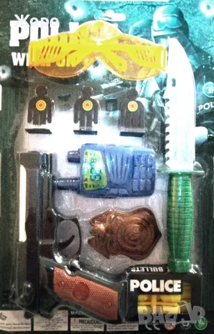 Детски полицейски комплект със пистолет и мишени КН1329, снимка 2 - Образователни игри - 48031208