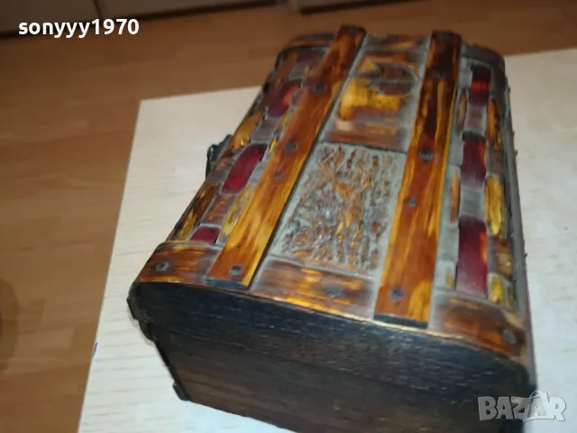 КРАСИВА КУТИЯ-18Х14Х10СМ-АНТИКА ОТ ФРАНЦИЯ 1712241629, снимка 3 - Антикварни и старинни предмети - 48380612