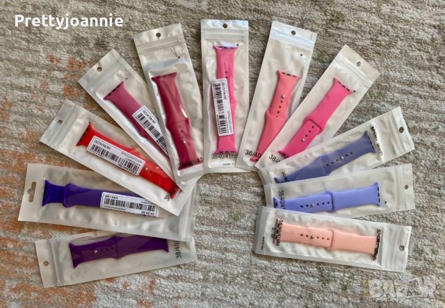 Намаление!Силиконови каишки Apple Watch 38/40/41 m, снимка 5 - Каишки за часовници - 40087741