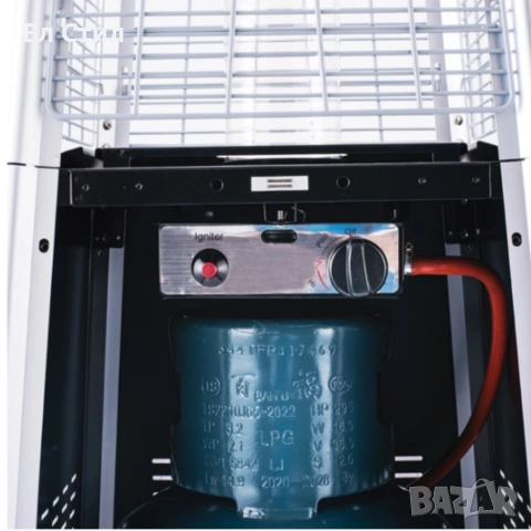 Газов отоплител-чадър 13 kW, 227 см–външен газов отоплител с калъф и защити + маймунка, снимка 7 - Друго търговско оборудване - 53573439