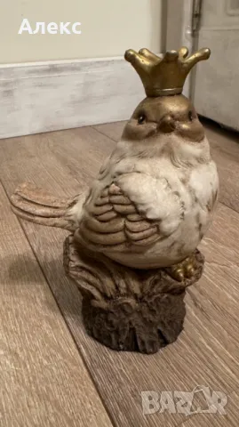 Голямо, обемно пиле с корона– Италия, 20см/ 14см, снимка 2 - Статуетки - 49049158