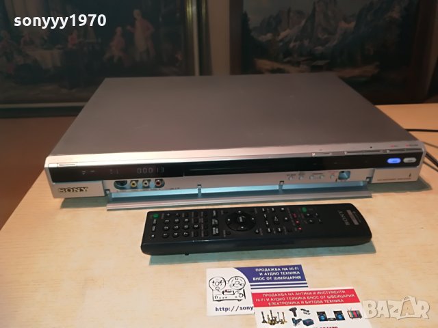sony rdr-hx720 dvd recorder-hdd/dvd-160gb+remote, снимка 5 - Плейъри, домашно кино, прожектори - 29059256