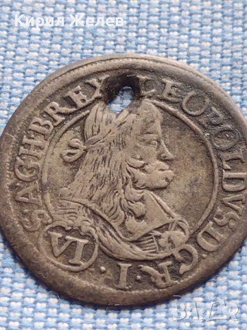 Сребърна монета 6 кройцера 1672г. Леополд първи Грац Херцогство Щирия 13614 , снимка 4 - Нумизматика и бонистика - 42984084