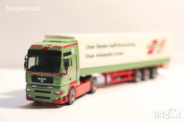 HERPA H0 1/87 MAN ВЛЕКАЧ KАМИОН МОДЕЛ TIR, снимка 2 - Колекции - 51073968