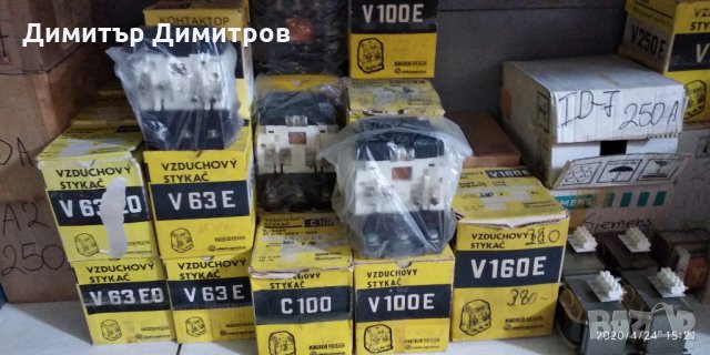 Чешки контактори V40A, V63A, V100A, V160A, V250A, снимка 2 - Резервни части за машини - 28600258