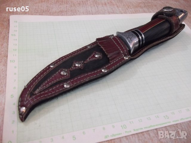 Нож "Columbia USA Saber" с кожена кания, снимка 12 - Ножове - 26338075