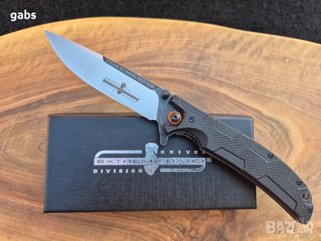Сгъваем нож EXTREMA RATIO C247, flipper,D2,три цвята, снимка 14 - Ножове - 51053635