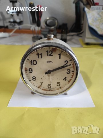 Стар Механичен Часовник Будилник Prim Чехословакия 