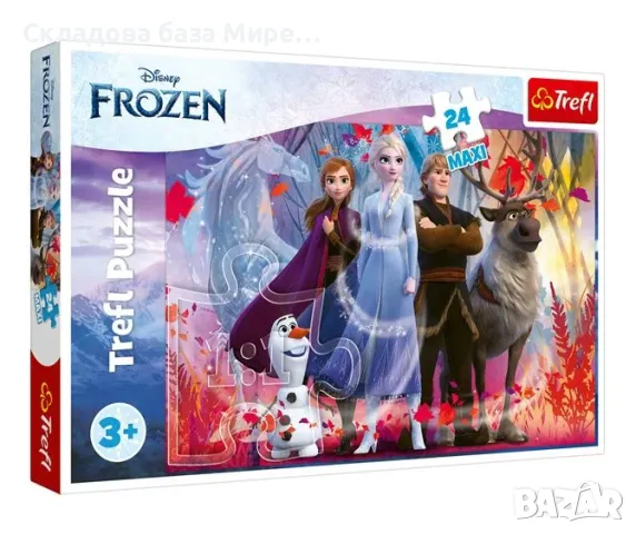  Пъзел Ана и Елза Trefl, 24 maxi части 60х40 сантиметра , снимка 1