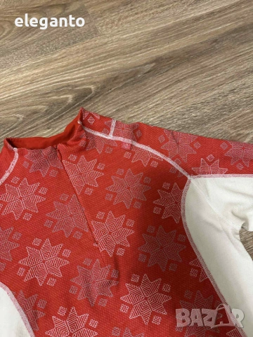 Дамска ! Helly Hansen  Merino Wool Warm Freeze 1/2 Zip Base Layer , L размер, снимка 4 - Спортни екипи - 53099638