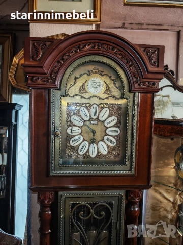 Голям паркетен часовник , снимка 4 - Антикварни и старинни предмети - 51163032