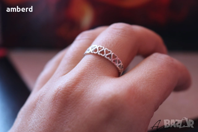 Сребърен пръстен - модел R022, снимка 5 - Пръстени - 53517637