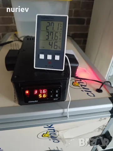 термометър с влагомер  живачни , снимка 2 - Перални - 49676112