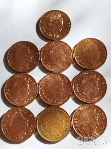 Пълен лот от 1пени 2008-2017г., снимка 2 - Нумизматика и бонистика - 48985566