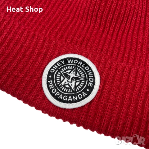 Шапка Obey Giant Propaganda Beanie, снимка 2 - Шапки - 52261646