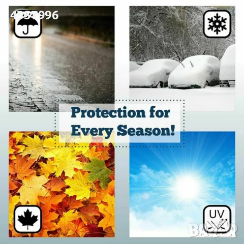 Предпазно покривало за предно стъкло на автомобил, 150 x 95см, снимка 3 - Аксесоари и консумативи - 48787279