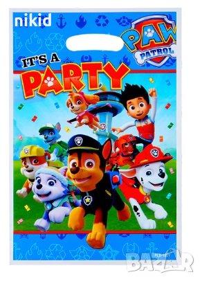 Paw Pes Patrol Пес Патрул 10 бр торбички за сладки подарък рожден ден парти, снимка 3 - Други - 28173782