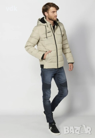 100% Оригинално чисто-ново с етикет страхотно мъжко зимно яке KOROSHI!, снимка 6 - Якета - 53133465