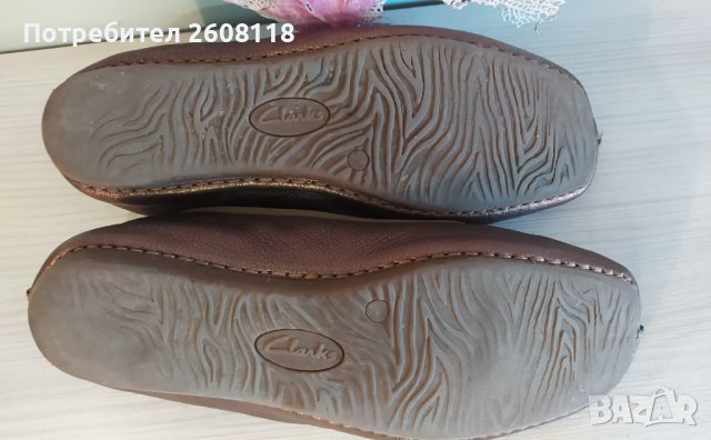 CLARKS балерини – бронз, равни, № 40, снимка 8 - Дамски ежедневни обувки - 38445519