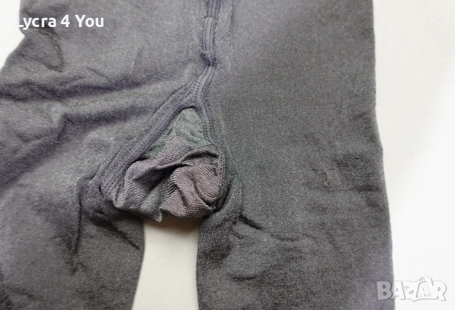 Wolford Satin Opaque M/L графитено сив лъскав чорапогащник, снимка 8 - Бельо - 53156243