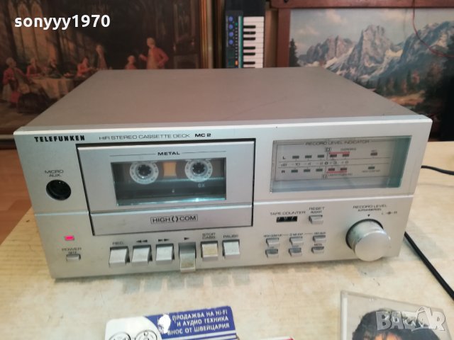 TELEFUNKEN MC2 HIFI DECK-SWISS 0112211229, снимка 2 - Декове - 34990726