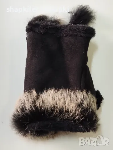 Дамски ръкавици Велур, без пръсти - 39, снимка 4 - Ръкавици - 45666060